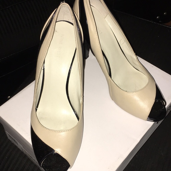 Nine West Shoes - Nine West Tan and Black Heel